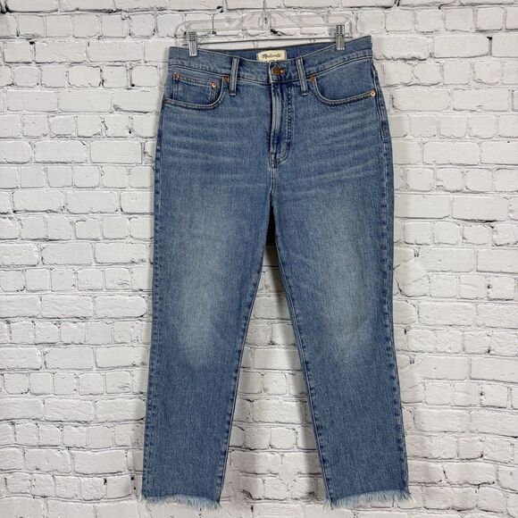 Madewell Jeans Womens 29 Petite The Perfect Vintage Straight Leg Ainsworth Wash - Picture 3 of 14